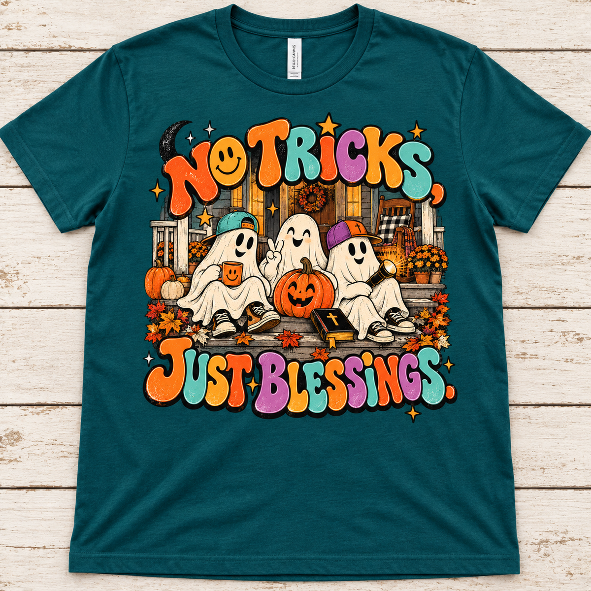 No Tricks, Just Blessings Tee — Adult