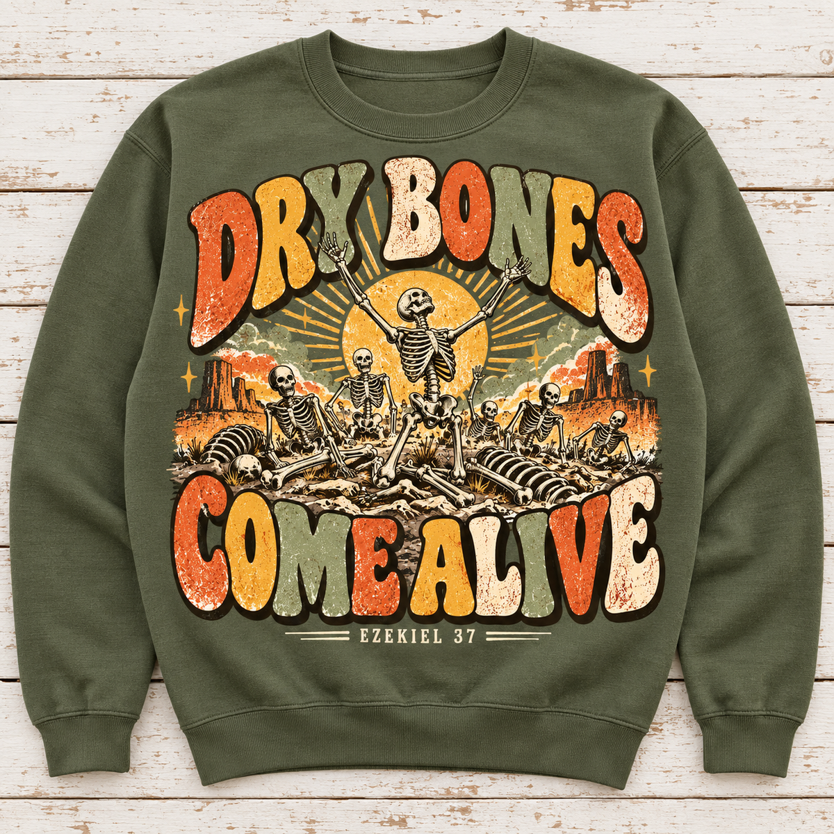 Dry Bones Come Alive Crewneck Sweatshirt