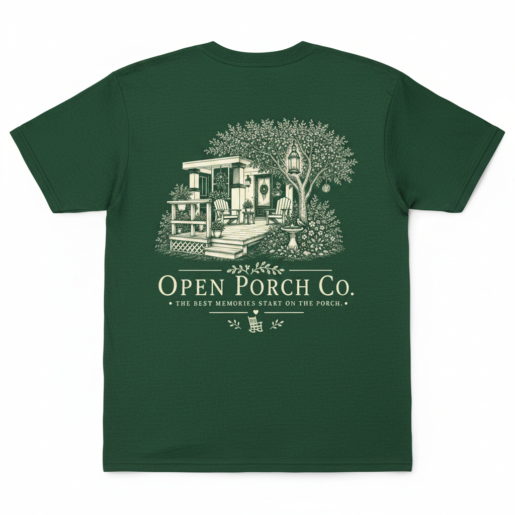 Open Porch Co. Emerald Tee Back